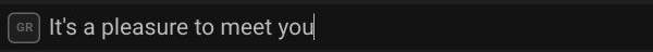 The Playphrase.me search field contains It's a pleasure to meet you
