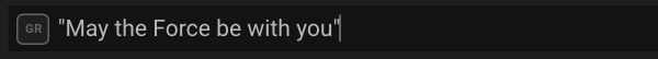 The Playphrase.me search field contains May the Force be with you in double quotation marks