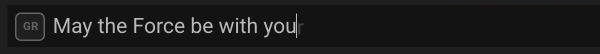 The Playphrase.me search field contains May the Force be with you without quotation marks