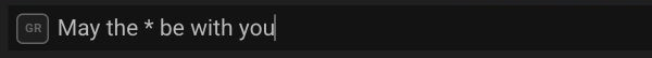 The Playphrase.me search field contains the query May the * be with you
