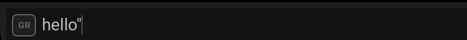 The exact query hello in double quotes in the Playphrase.me Search phrases field